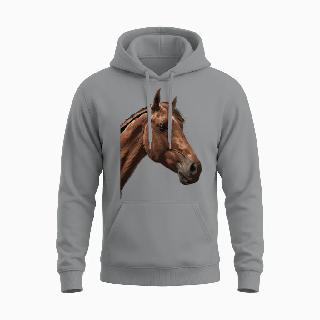 Horse - Lovers Unisex Hoodie in Sport Grey