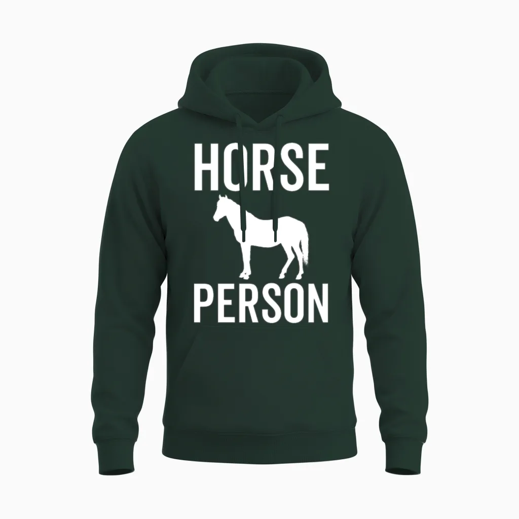 Horse Person Lovers Gift Unisex Hoodie in Forest