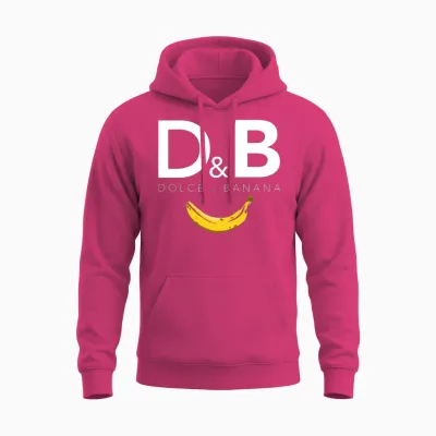 Dolce and Banana Funny Vegan Unisex Hoodie - Heliconia
