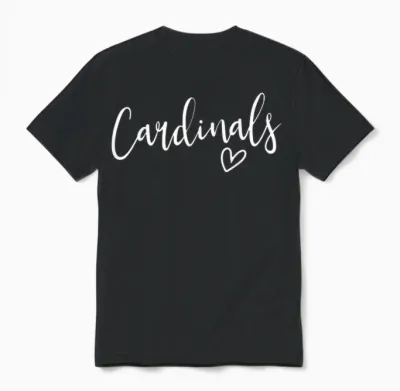 Cardinals School Cardinals Sports Team Women's Cardinals Unisex T-Shirt - Black