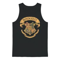 Harry Potter Hogwarts Coat of Arms Unisex Tank Top - Black – 1