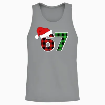 67 Meme Christmas Six Seven Xmas Men Women Boys Girls Unisex Tank Top - Sport Grey