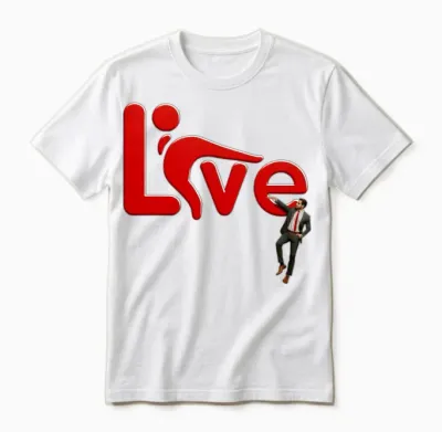 3d Love Typography with Creative Design Unisex T-Shirt - White