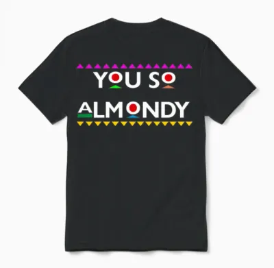 Hey Almond Unisex T-Shirt - Black