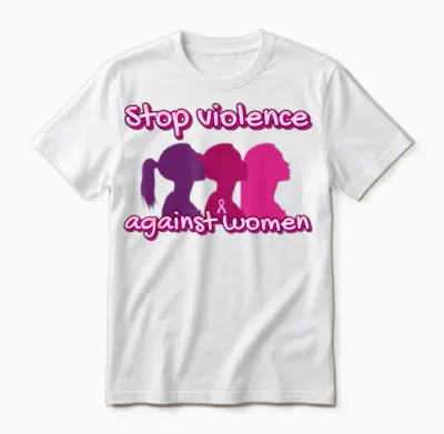 Let's End Violence Against Women Unisex T-Shirt - White
