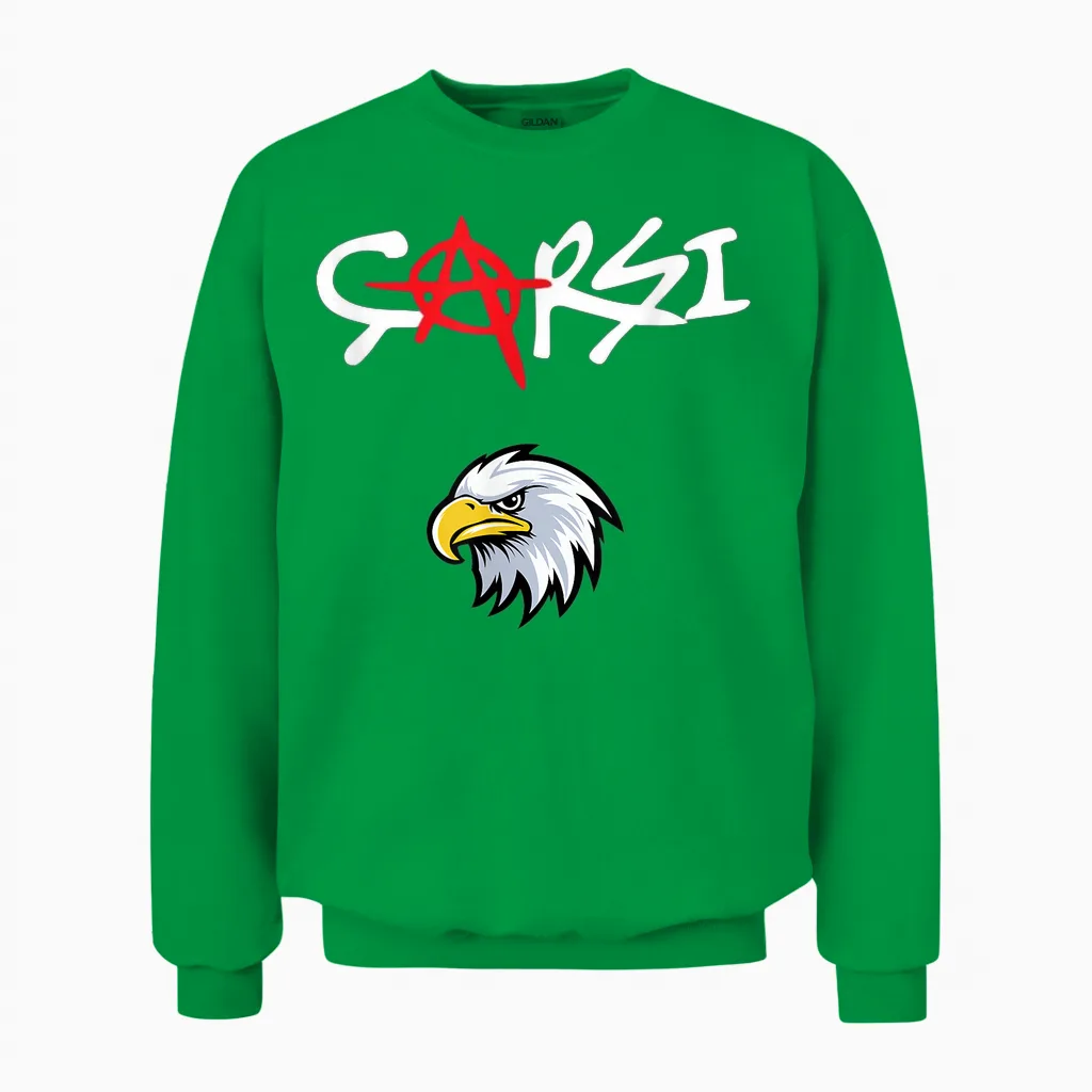 Carsi Herseye Karsi Beşiktas Unisex Sweatshirt in Irish Green