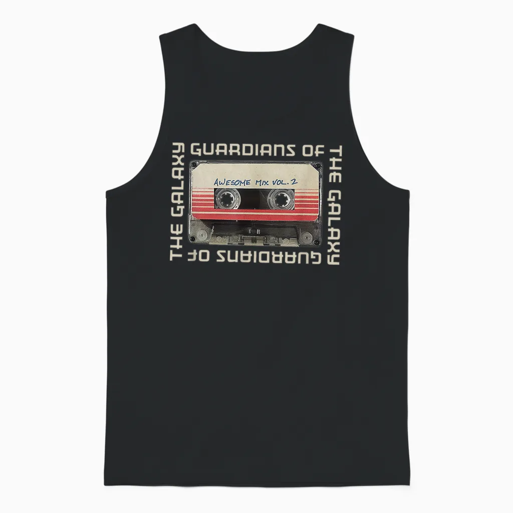 Guardians of the Galaxy Vol.2 Cassette T-Shirt, Black Unisex Tank Top in Black