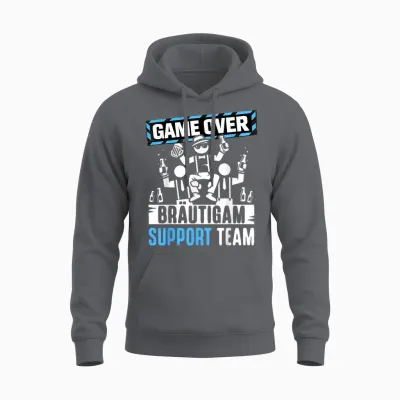 Junggesellenabschied T-Shirt Jga Männer Team Bräutigam Jga Unisex Hoodie - Charcoal