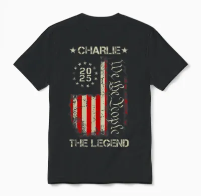 Charlie the Legend Vintage Retro Unisex T-Shirt - Black