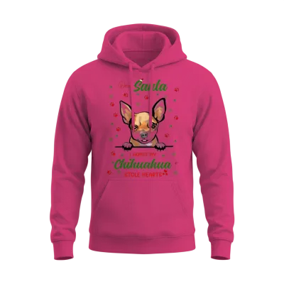 Chihuahua Dog Christmas Dog Breed Unisex Hoodie - Heliconia