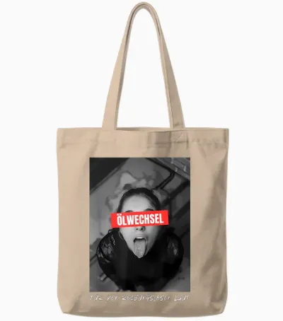 Oil Change for Smooth Running Tote Bags - Natural