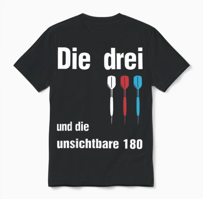 Die Drei Und Die Unsichtbare 180 Funny Gift Unisex T-Shirt in Black
