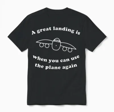 Pilot Unisex T-Shirt - Black