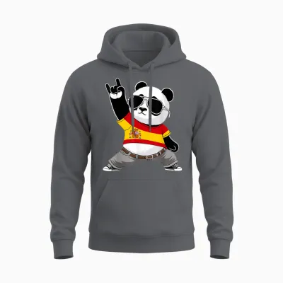 Spanische Flagge, Herren, Damen, Kinder, Spanien Unisex Hoodie - Charcoal