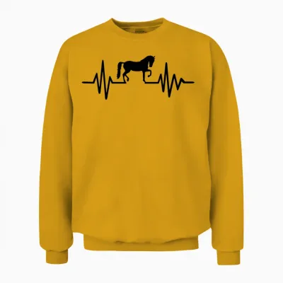 Horse Unisex Sweatshirt - Gold