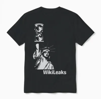 Wikileaks Liberty Unisex T-Shirt - Black
