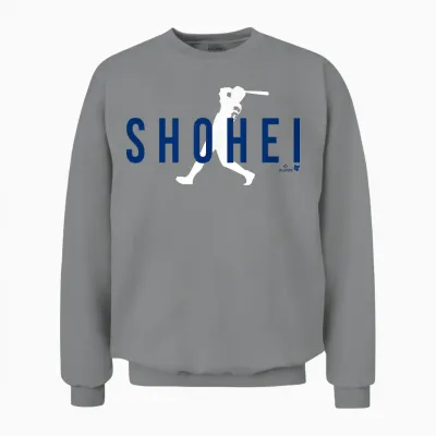Shohei Ohtani - Silhouette Swing - Los Angeles Baseball Unisex Sweatshirt - Sport Grey