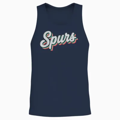 Vintage Spurs Retro Classic Gifts for Men Women Unisex Tank Top - Navy