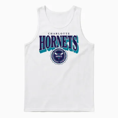 Nba - Charlotte Hornets - Blason Bombé Unisex Tank Top - White