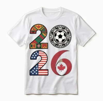 2026 Football Countries – Usa, Canada & Mexico Unisex T-Shirt - White