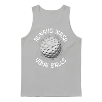 Funny Golf Unisex Tank Top - Ash – 1