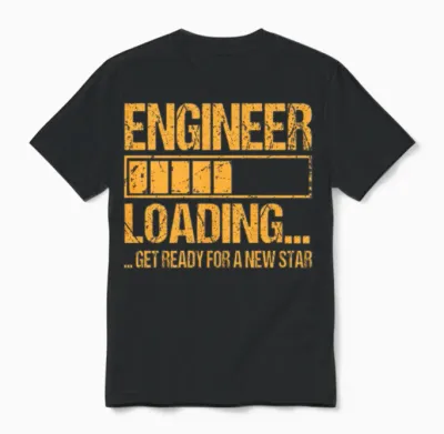 Engineer Loading Engineer Gift Unisex T-Shirt - Black