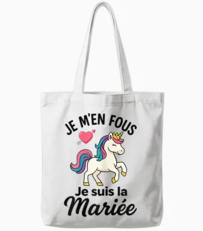 Future Bride Idea Evjf Costume Girl Unicorn Tote Bags - White