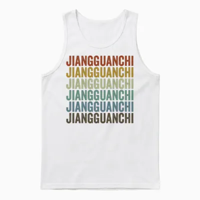 Jiangguanchi China Retro Vintage Unisex Tank Top - White