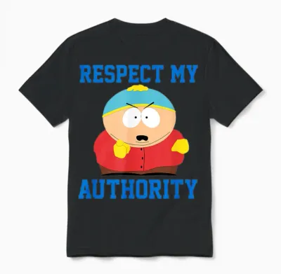 South Park Respect My Authority Eric Unisex T-Shirt - Black