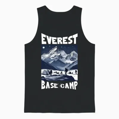 Everest Base Camp Adventure Unisex Tank Top - Black