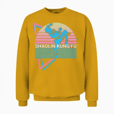 Kung Fu Retro Unisex Sweatshirt - Gold