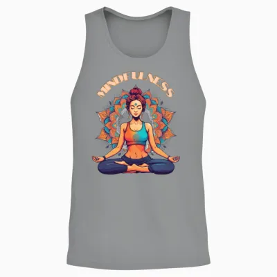 'mindfulness' Yoga Meditation Gd Unisex Tank Top - Sport Grey