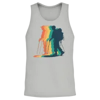 Hiking Male Hiker Colorful & Outdoors Unisex Tank Top - Ash – 2