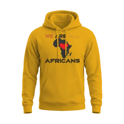 We Are All Africans Unisex Hoodie - Gold