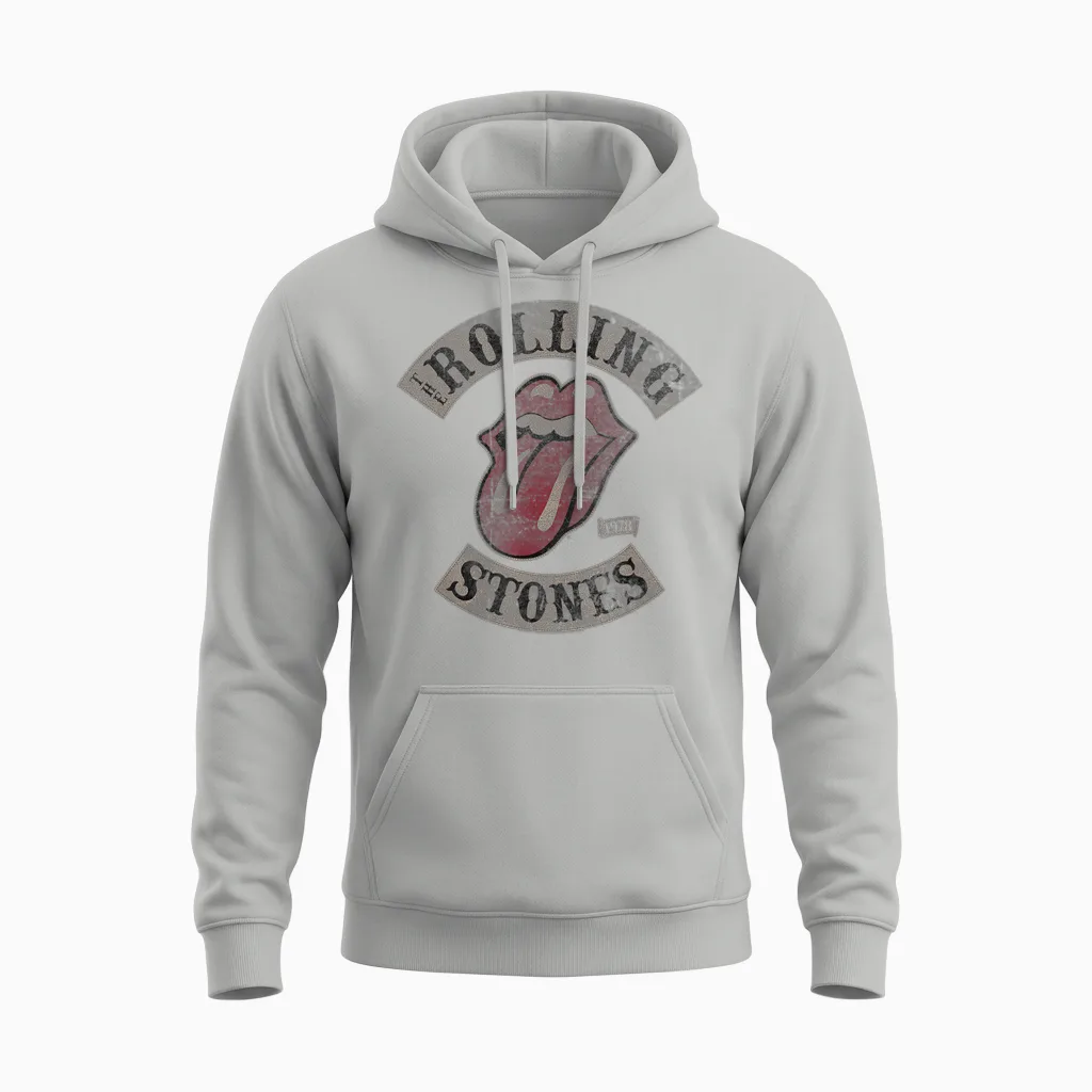 Official the Rolling Stones Tour 78 Rock Music Band Unisex Hoodie in Ash