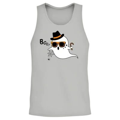 Funny Boo Unisex Tank Top - Ash