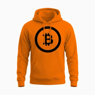 Bitcoin Btc Michael Saylor Unisex Hoodie - Safety Orange