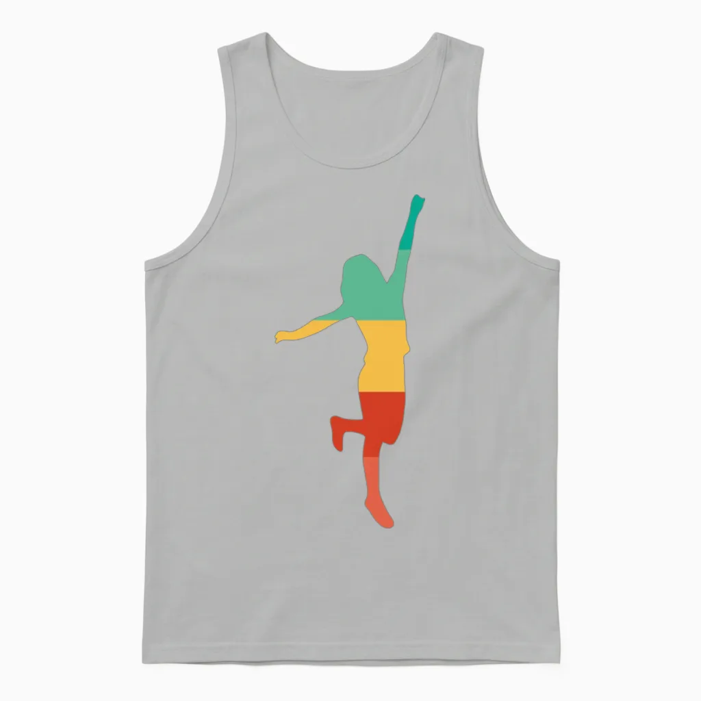 Retro Dancer Unisex Tank Top in Ash