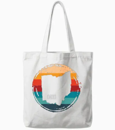 Ohio Usa Staate Tote Bags - White