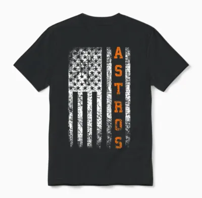 Vintage Astro Retro Style 70s 80s 90s First Name Unisex T-Shirt - Black
