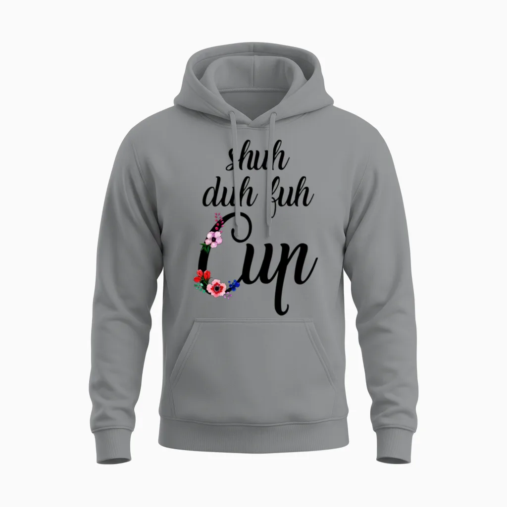 Shuh Duh Fuh Cup Flowers Floral & Botanical Gift Unisex Hoodie in Sport Grey