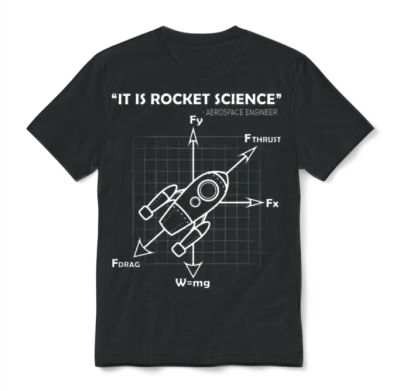 Rocket Science Unisex T-Shirt - Black