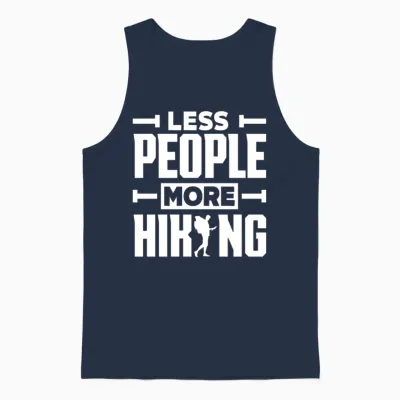 Funny Hiking Hiker Gift Unisex Tank Top - Navy