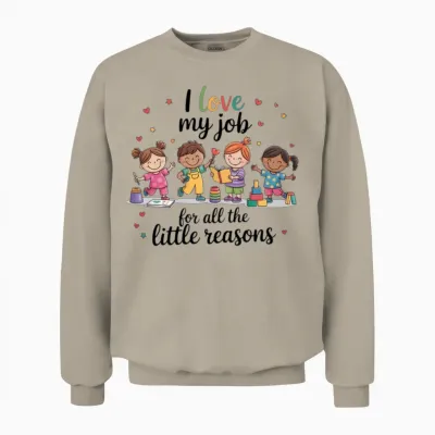 Proud Preschool Teacher Team Unisex Sweatshirt - Sand