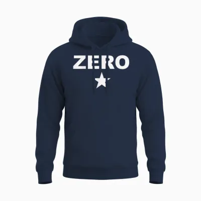 Grunge Alternative Zero Star 90s Rock Band Music Unisex Hoodie - Navy