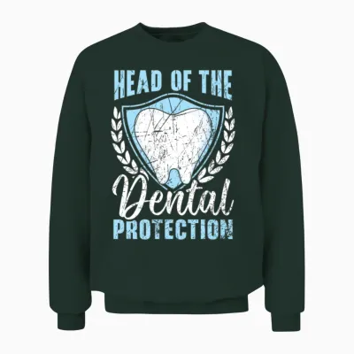 Orthodontic Assistant Job Dental Teeth Dentist Unisex Sweatshirt - Forest