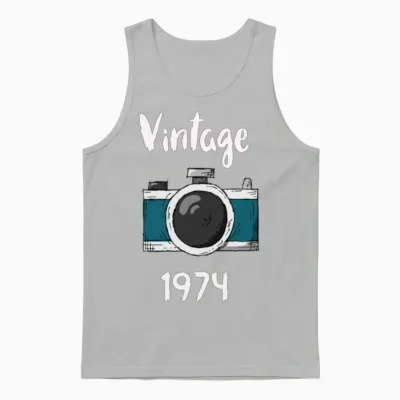 Vintage 1974 Unisex Tank Top - Ash