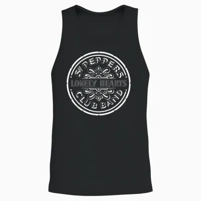 The Beatles Sgt Peppers Lonely Hearts Club Band Official Roc Unisex Tank Top - Black