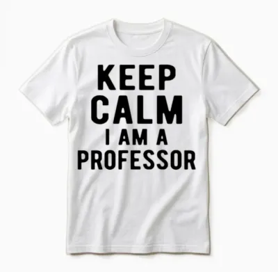 Professor: Keep Calm I Am a Professor Unisex T-Shirt - White