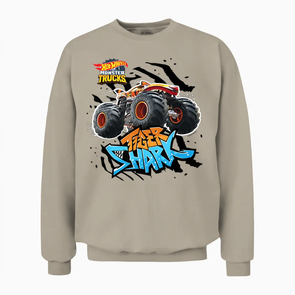 Hot Wheels - Tiger Shark Orange Unisex Sweatshirt in Sand